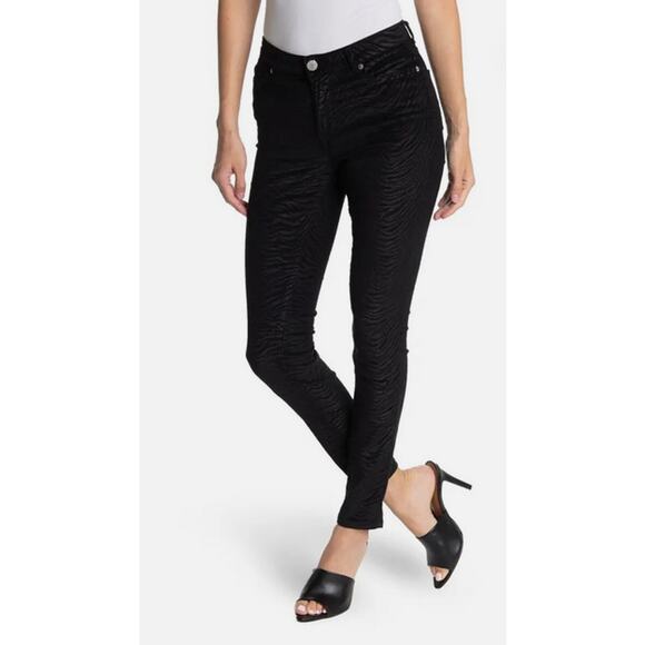 Ted Baker Zebra Printed Cord Skinny Jeans Size 29 NWT - Picture 1 of 6